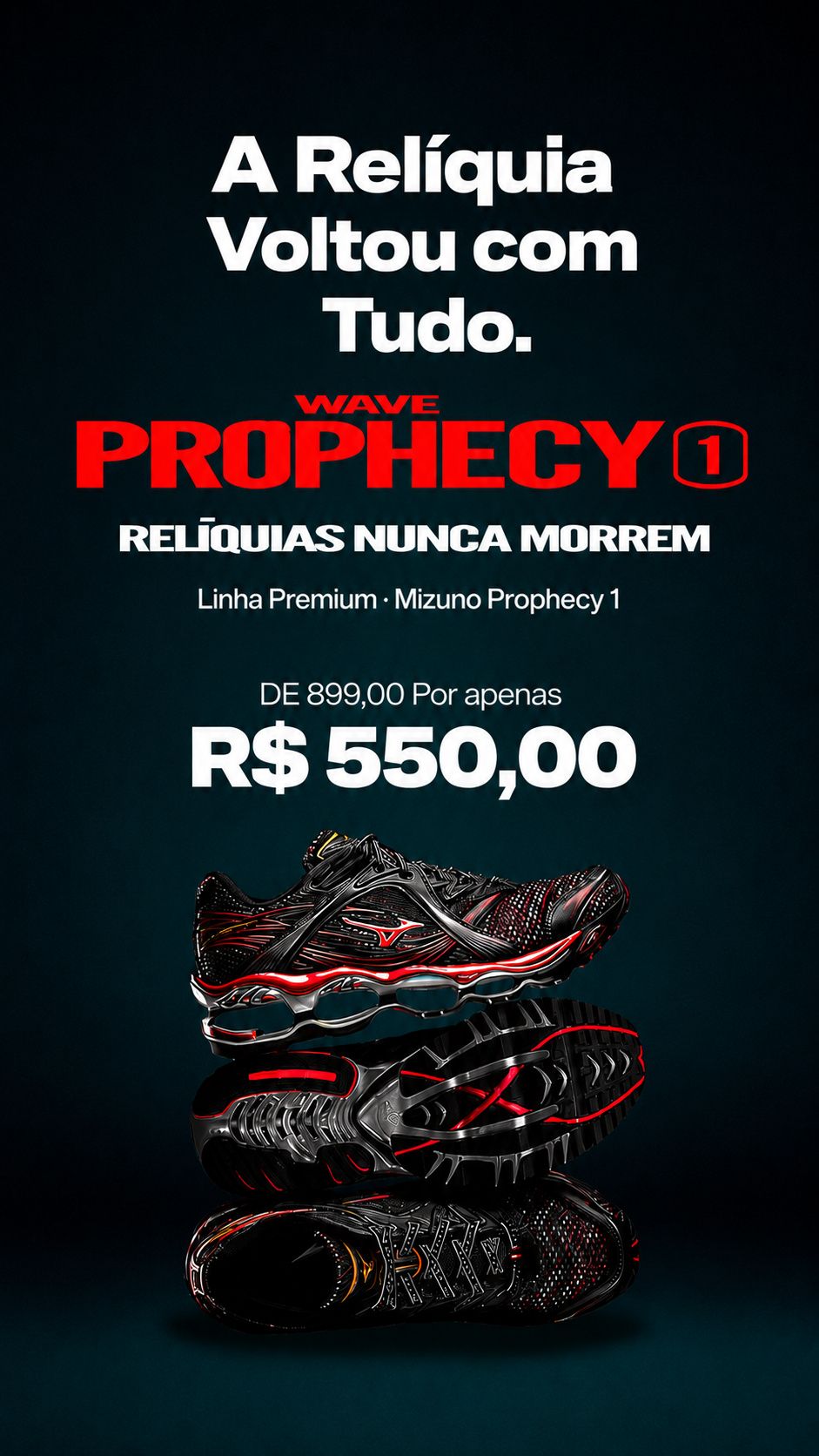 Mizuno Wave Prophecy 1 — A relíquia voltou com tudo